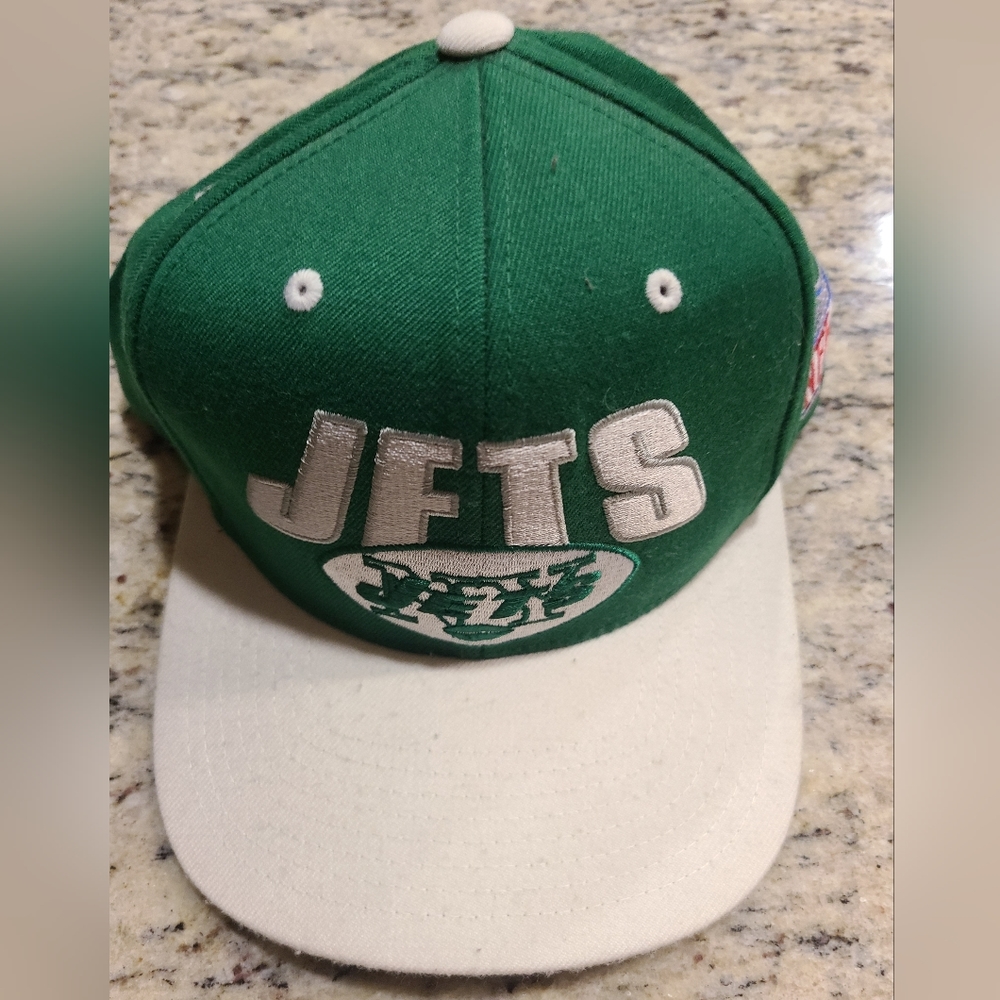 Mitchell & Ness New York Jets Hat Cap Snapback Green White